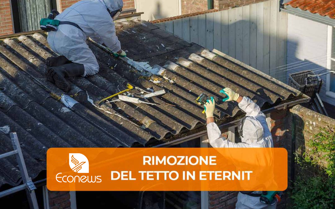 Rimozione del tetto in eternit